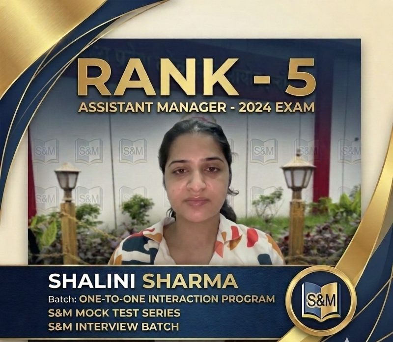 Shalini Sharma, Rank 5, MPPSC Assistant Manager 2024